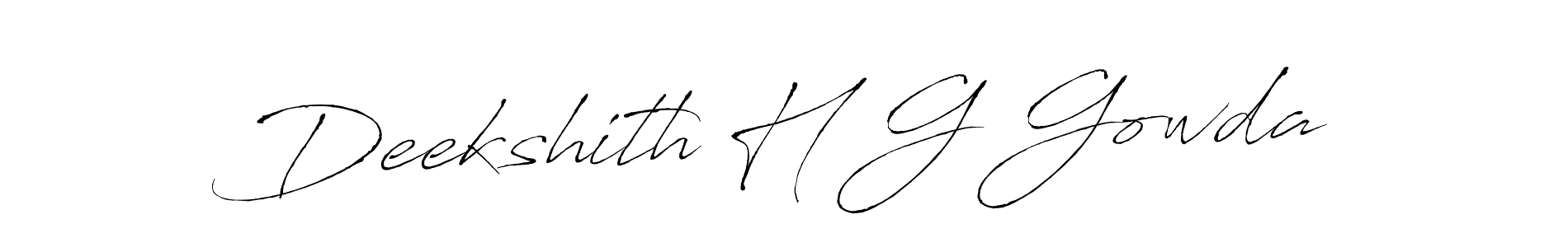 Also we have Deekshith H G Gowda name is the best signature style. Create professional handwritten signature collection using Antro_Vectra autograph style. Deekshith H G Gowda signature style 6 images and pictures png